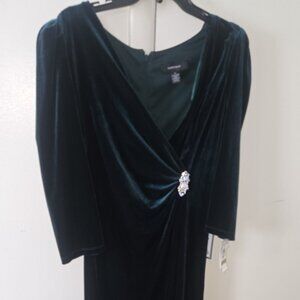 Green R&M Richards Festive Evening Gown